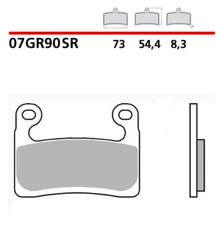 Pastillas de freno Brembo sinterizadas delanteras para BMW R1250 GS/GSA