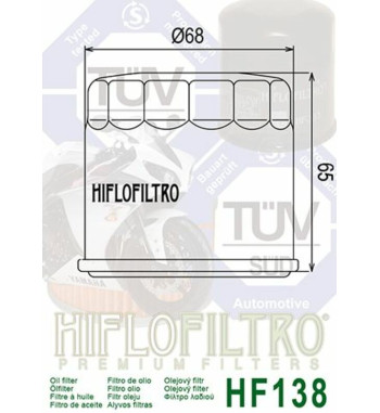 Filtro de Aceite Hiflofiltro para Aprilia Tuareg 660